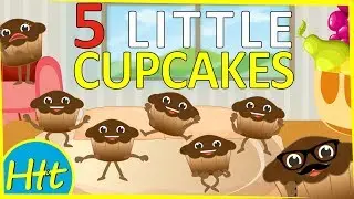 Five Little Cupcakes Jumping On The Bed Nursery Rhyme Song