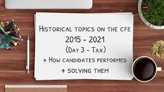 How to PASS the CFE Exam for CPA Canada? [2022] Day 3 Tax