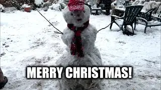 Seeing and touching snow for the first time! (from November 2019)