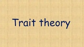 Trait theory