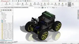 Design a Obstacle Avoiding Robot Use Solidworks