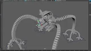 Cube Robot Rig Functionality Demonstration - Maya 2018