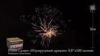 Р7209 Изумрудный дракон  0,8х100 залпов
