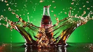 Realistic Coke Splash Effect Green Screen Free Download
