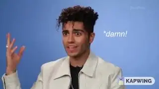 Mena Massoud being adorable for 5 minutes straight