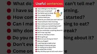 Useful sentences for beginners #shorts #english