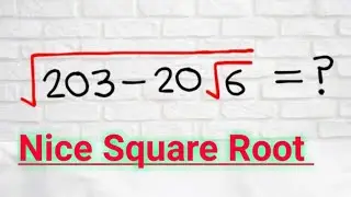 A Nice Square Root Algebra Problem