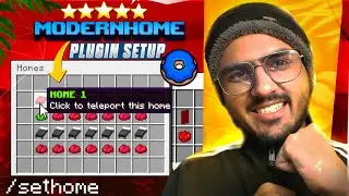 Minecraft Modern Home Plugin Setup [Paid] Like Donut SMP & FireMC | Full Setup | Hindi Tutorial
