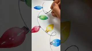 Watercolor Card Ideas: Painting Lightbulbs