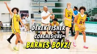 Derek Fisher Coaches The Barnes Boys!