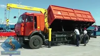 Cамосвал Камаз 65115 с КМУ Soosan SCS 513
