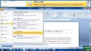 22 - Enregistrer un document en PDF