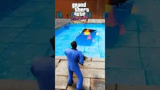Evolution of car explosion in water in GTA Series 