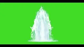 Green screen waterfalls up