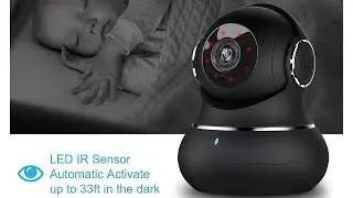 Night vision baby monitor with 360° view - peace of mind for parents