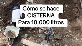 Como se hace una cisterna de 10,000 lts #comosehace #cisterna  #muros #anillo  #cimbra #cisternas