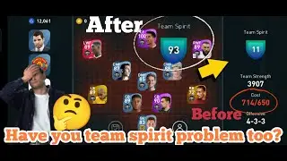 How To Solve Team Spirit problem in PesMobile 🤔Team spirit is very low because team cost is to high🤦