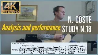 Napoleon Coste, study n. 18 op. 38. Analysis and Performance. (SUB ITA)