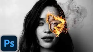 FIRE FACE Editing | Photoshop Editing Ideas | PHOTOSHOP EDITING TUTORIAL