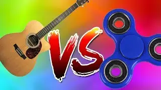 PLAYING GUITAR WITH A FIDGET SPINNER!!!!!!