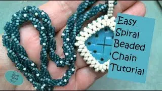 Easy Spiral Beaded Chain Tutorial