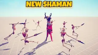 NEW SHAMAN VS EVERY UNITS - Totally Accurate Battle Simulator TABS