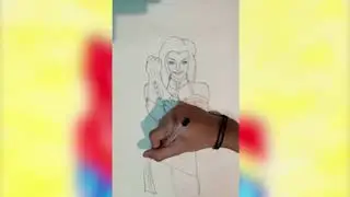 Speed-Drawing Captain Marvel (Marvel Comics) | SketchZone