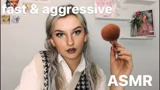 ASMR: fast & aggressive doing your makeup ✨✨