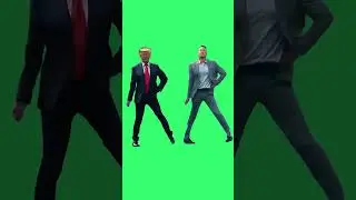 Elon Musk & Donald Trump Stayin Alive  Animated | Green Screen #greenscreen #shorts #short #capcut