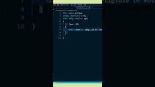 Is Aman eligible to vote or not 🤔🤔 #shorts #viral #learntocode #codehack #c2 coding#c++fun #c++learn
