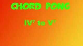 Chord Pong 11! C7 to D7 - Melodic Minor