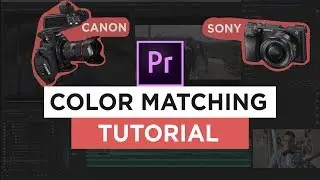 How to Match Canon & Sony Footage | Premiere Pro Tutorial | Canon C100 & Sony A6300