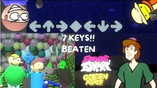 Algebra & Disability 7 KEYS BEATEN!! (Shaggy Covers) | Dave & Bambi: Golden Apple [FNF]