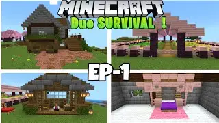 Minecraft PE Survival Series Ep 1 in 1.22 🔥 | Duo Survival Series With Friend By Devone |