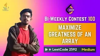 2592. Maximize Greatness of an Array - JAVA (Biweekly Contest 100)
