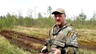 All-terrain vehicles GIDROTRAK and TROM 17 Battle in the heavy swamp