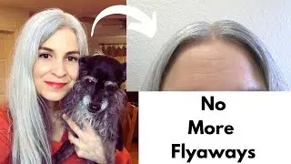 How To Tame Flyaways/ Get Rid Of Flyaway Hair/ Before and After Pics #haircaretip