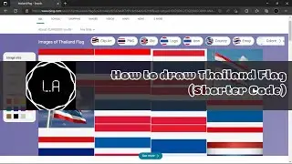 How to draw Thailand Flag (Shorter Code)