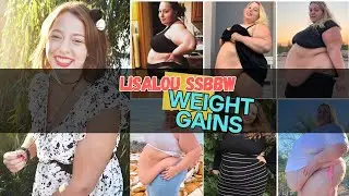 LisaLouSSBBW Weight Gain Progression || SSBBW Feedee || Feedee Becomes Fatty || Fat BBW Stuffing