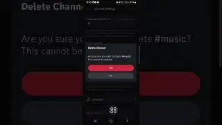 Discord Mobile Tutorial: How to Delete Channel of Discord Server?