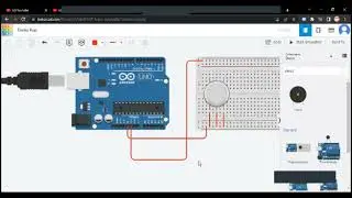 Replikasi IoT monitoring sistem sensor gas menggunakan Tinkercad