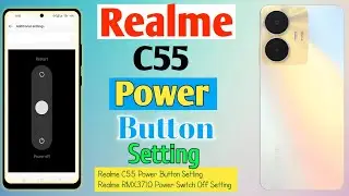 How To Realme C55 Power Button Setting/Realme RMX3710 Power Switch Off Setting(Uzzol Technology)