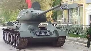 Т-34-85 Загрузка танка 9.05.22 Волгоград