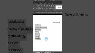 Create A Table Of Contents By Just Clicking The Tab Key 