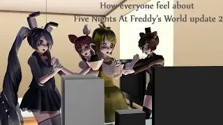 MMD Five Nights At Meiko's - How Everyone Feel About Five Nights At Freddy's World Update 2