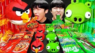 ASMR MUKBANG | 직접 만든 갤럭시 꿀젤리 레드 그린 디저트 아이스크림 먹방 & 레시피 DESSERT GALAXY HONEY JELLY CANDY