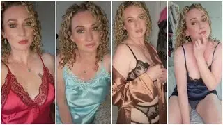 Satin Nightie mom bule