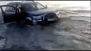 Пьяный криворукий водитель, смотреть до конца!