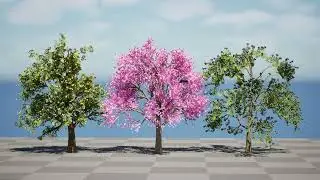 Plum Tree Pack 3d animation with unreal engine