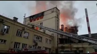 Пожар на хлебозаводе в Сочи